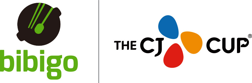 bibigo logo, the cj cup logo