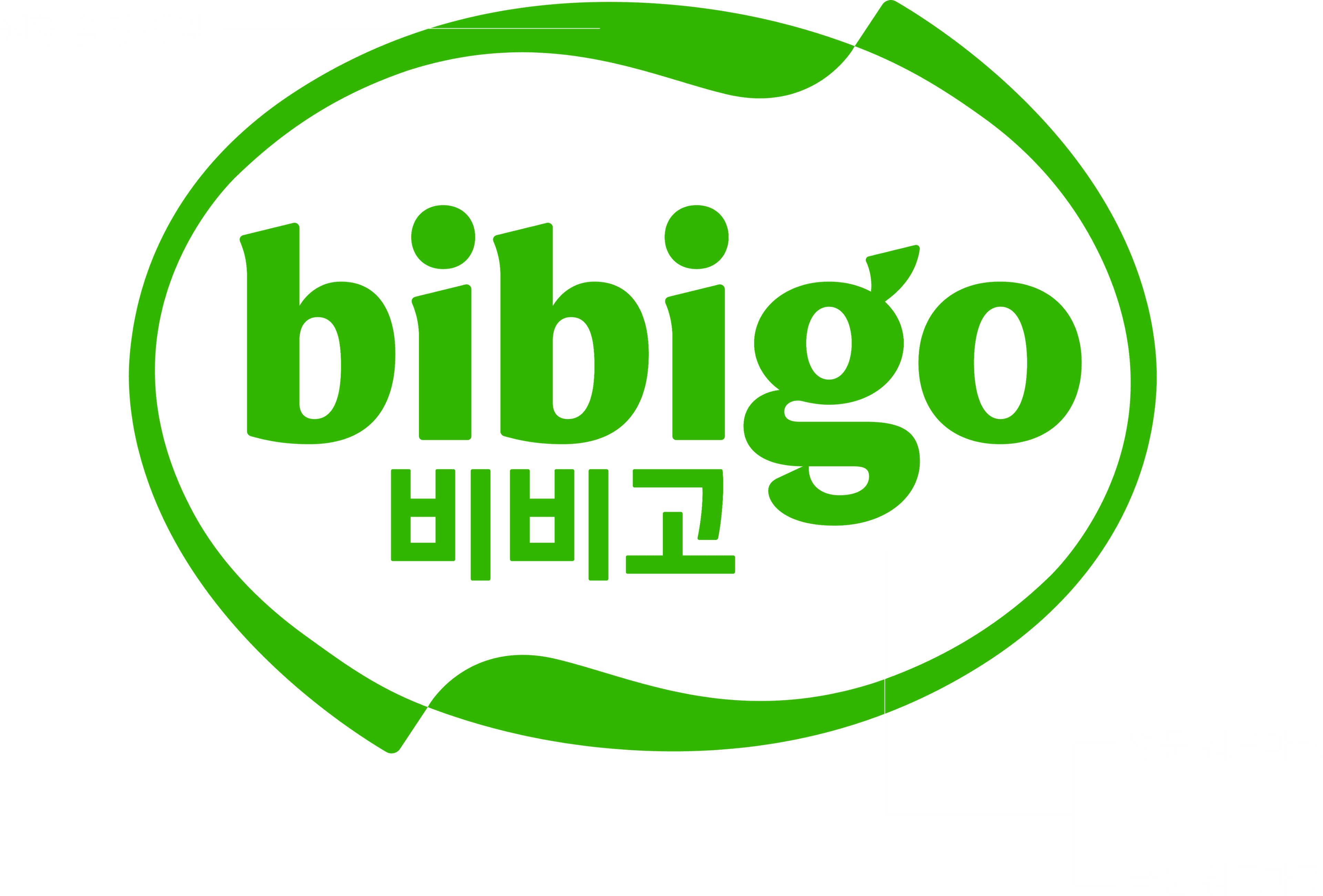 bibigo 로고 구조 설명 다이어그램
